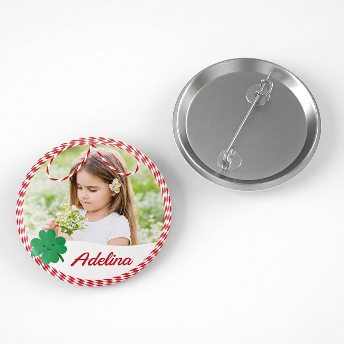 Badge personnalisé avec photo et nom