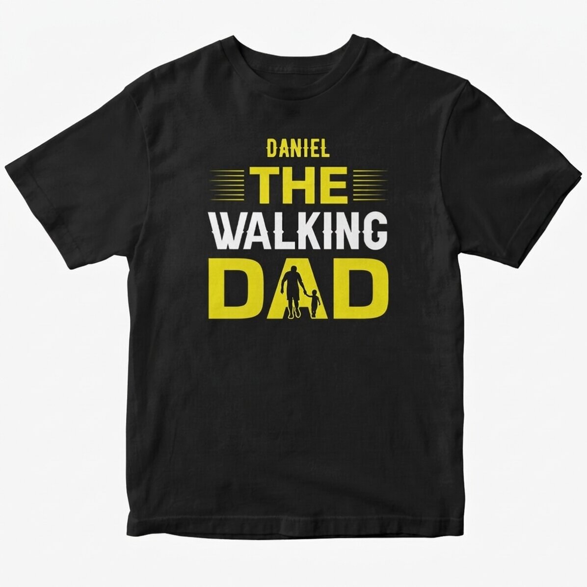 T-shirt en coton personnalisé avec un texte - The Walking Dad