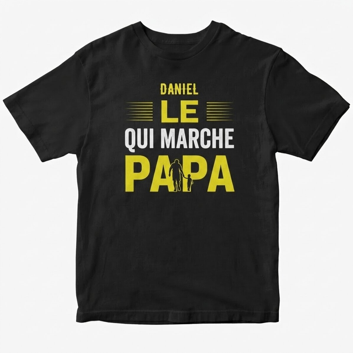 T-shirt en coton personnalisé avec un texte - The Walking Dad