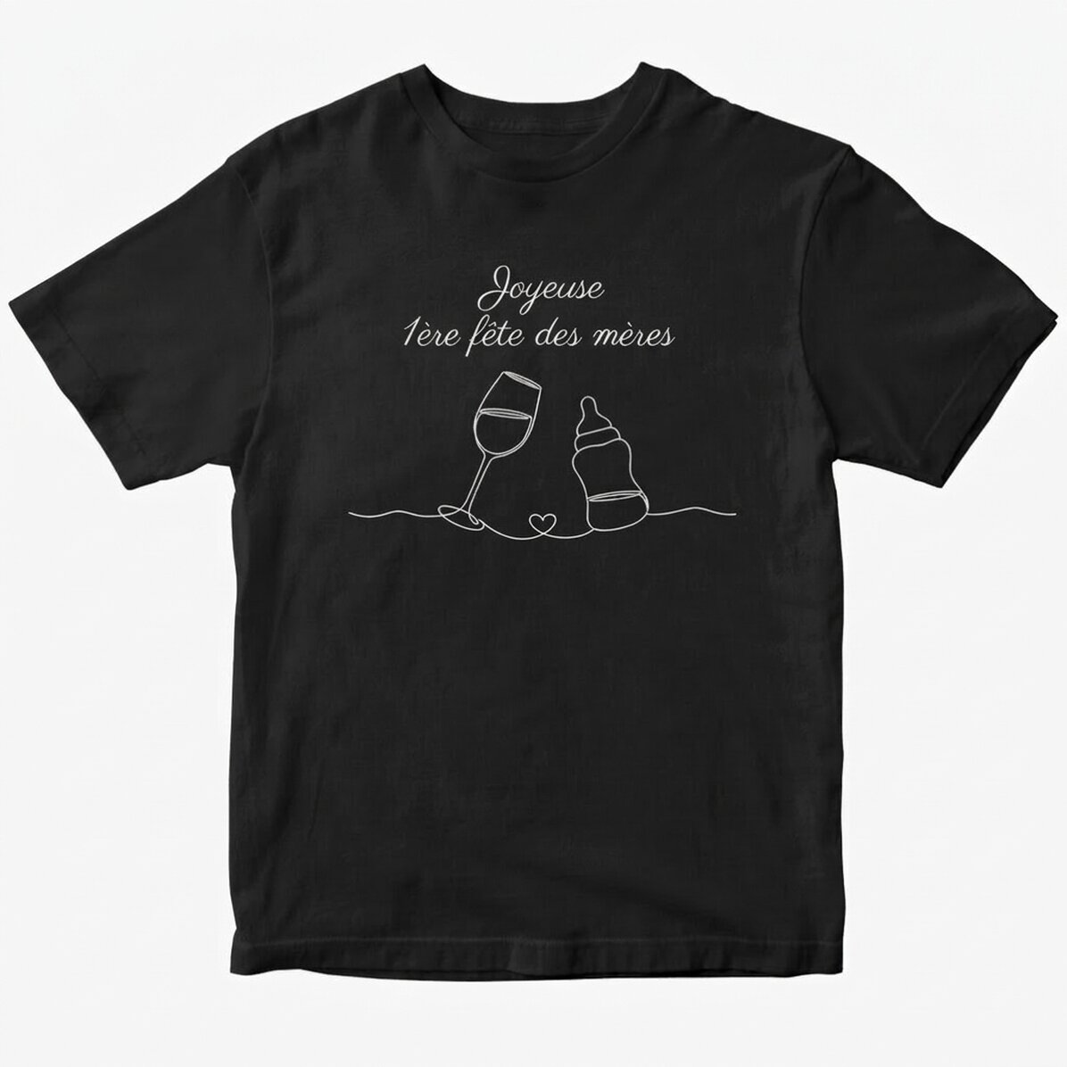T-shirt en coton personnalisé avec un message pour les futures mamans