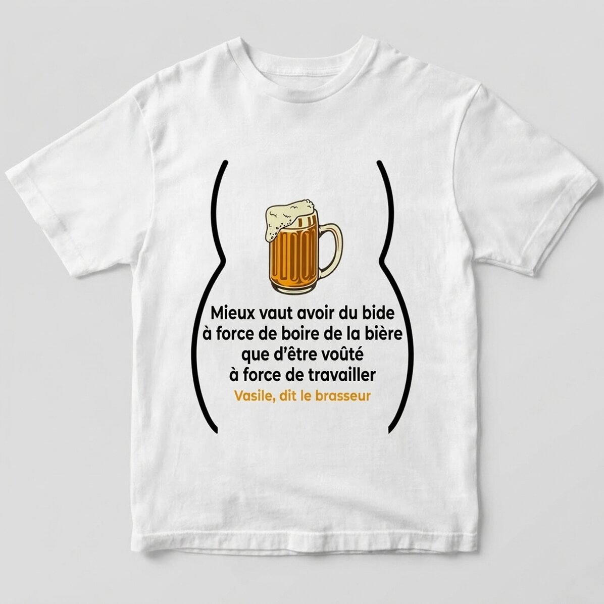 T-shirt en coton personnalisé avec inscription - « Burtos de la bière »