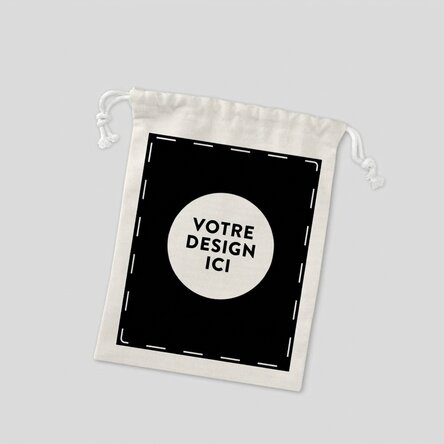 Petit sac cadeau personnalisé avec votre motif