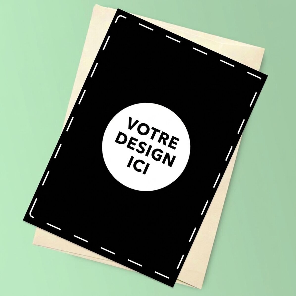 Carte de vœux magnétique personnalisée avec votre illustration