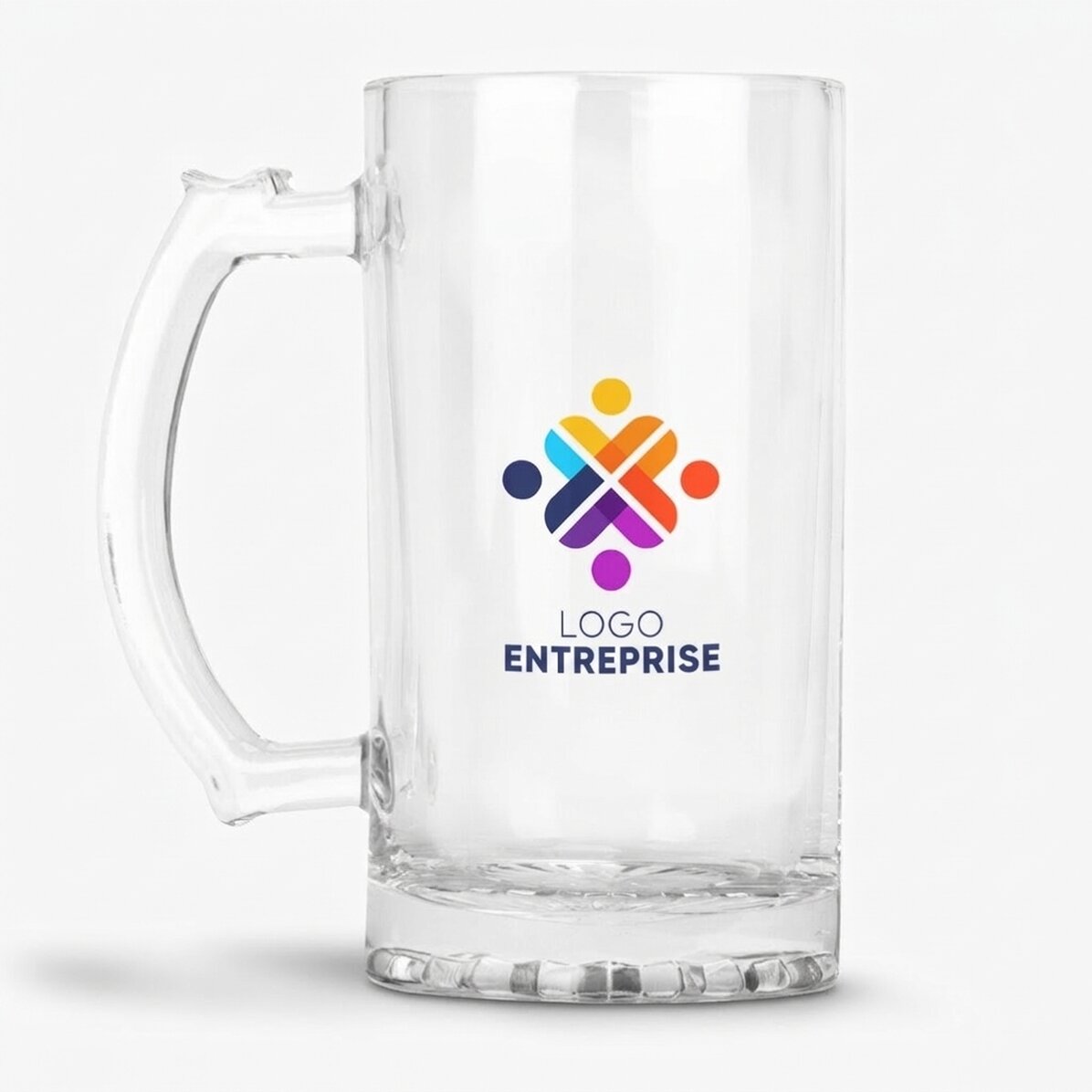 Chope à bière personnalisée avec logo