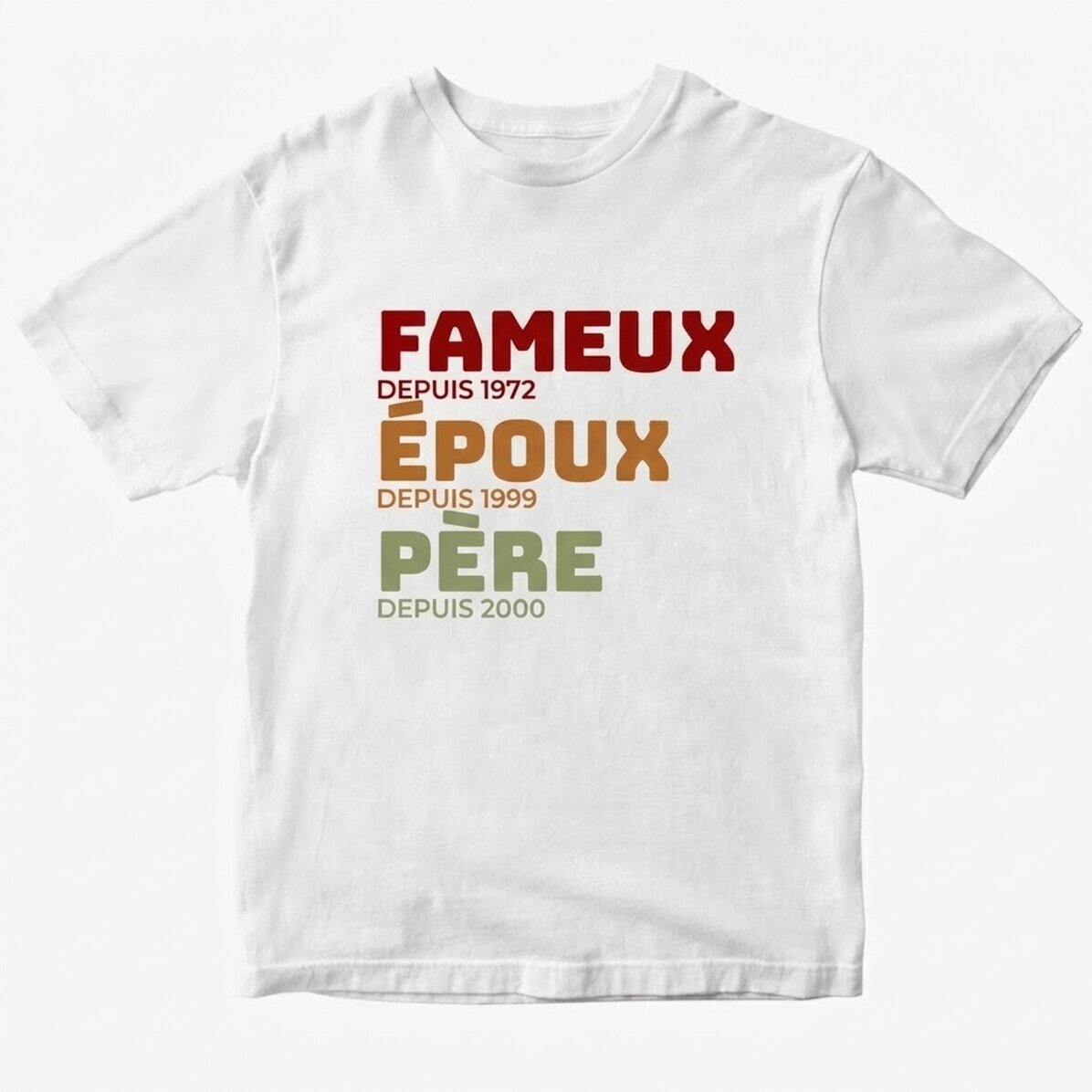 T-shirt en coton personnalisé avec un texte - L