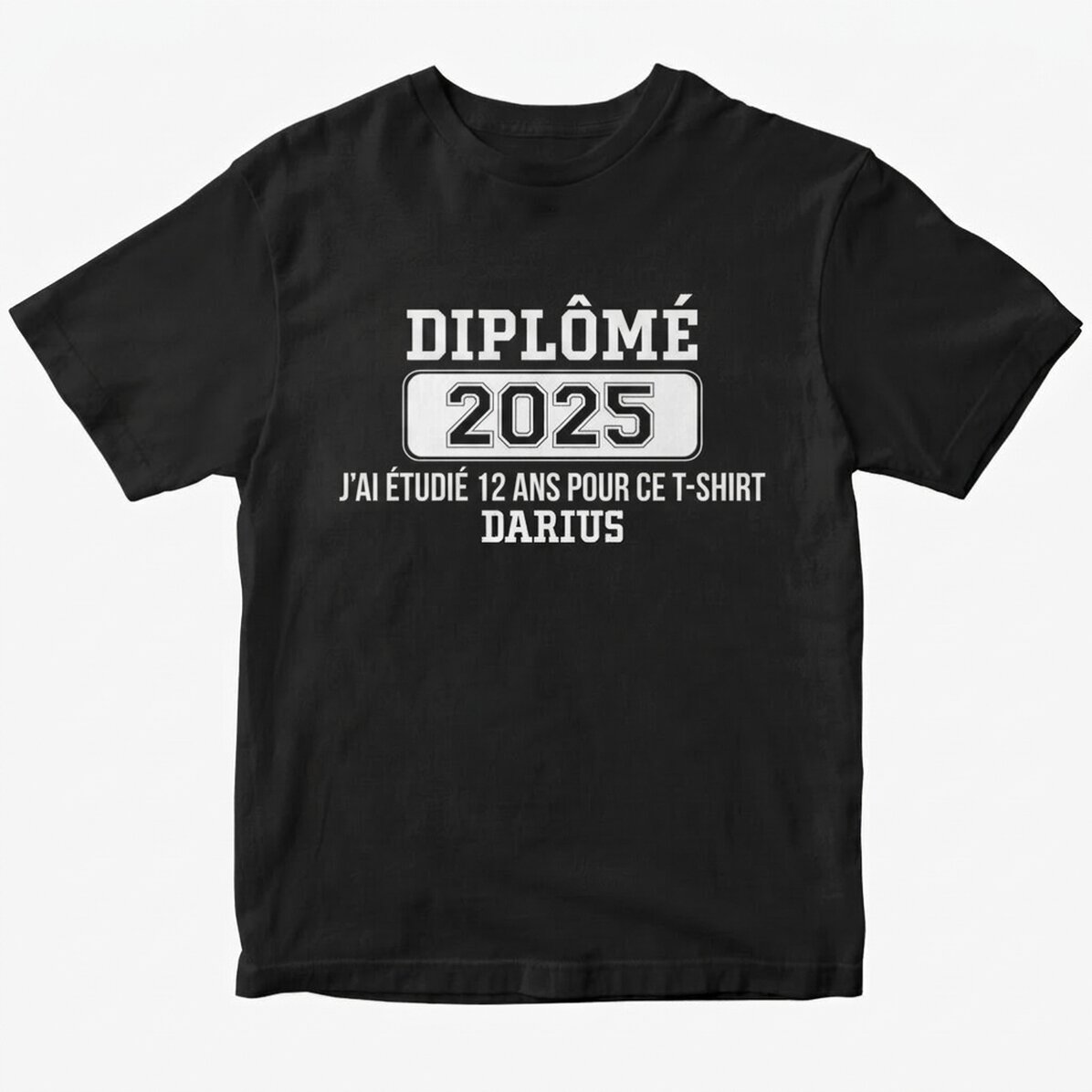 T-shirt en coton personnalisé avec le texte « J