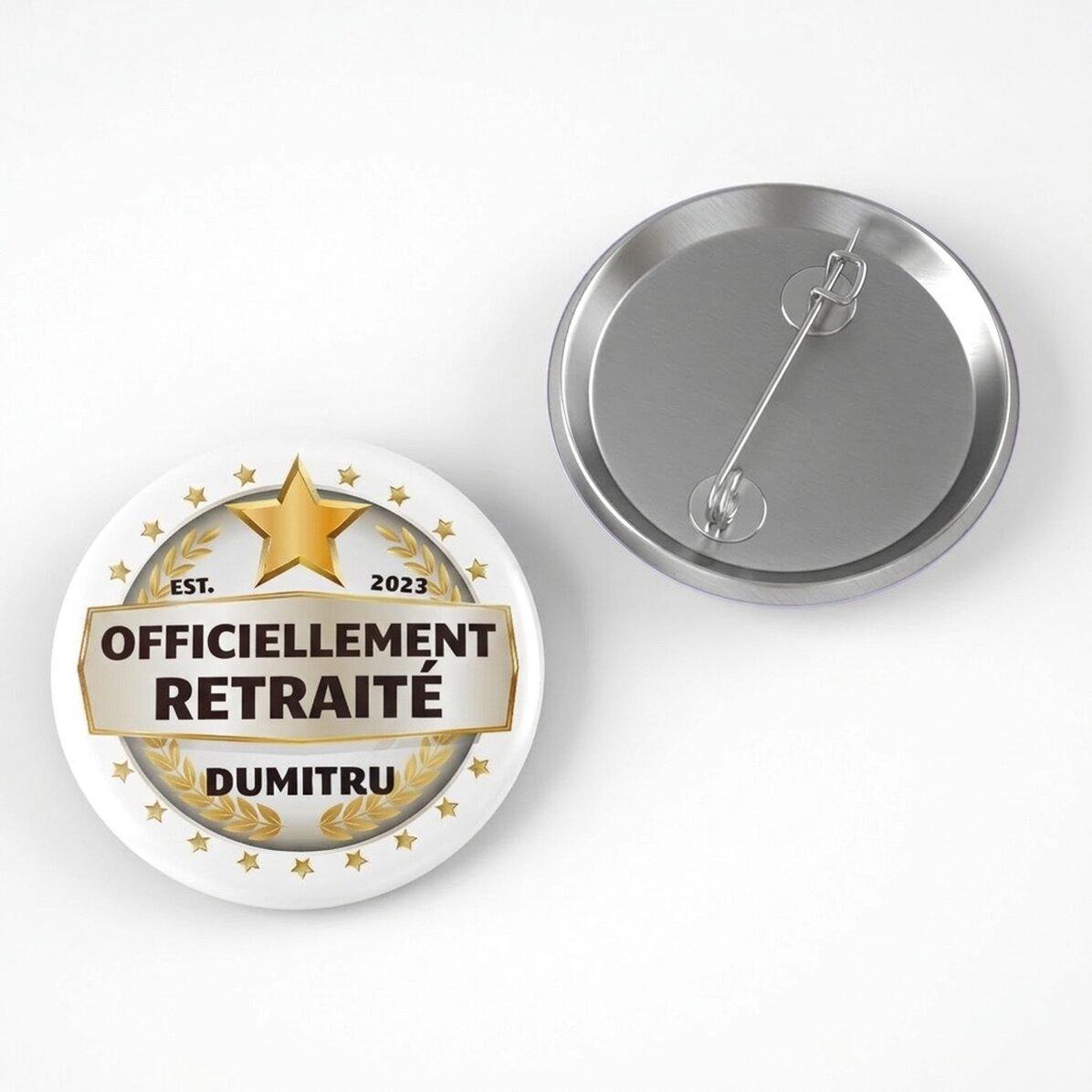 Badge personnalisé avec message - Tu es une star
