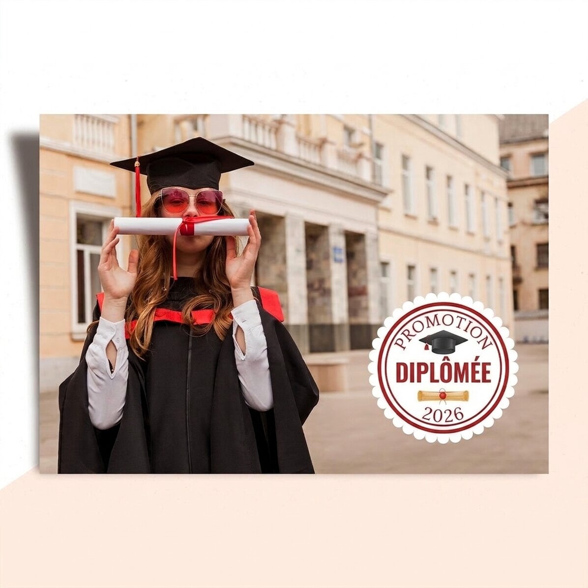 Diplôme personnalisé avec photo et texte - Des moments inoubliables