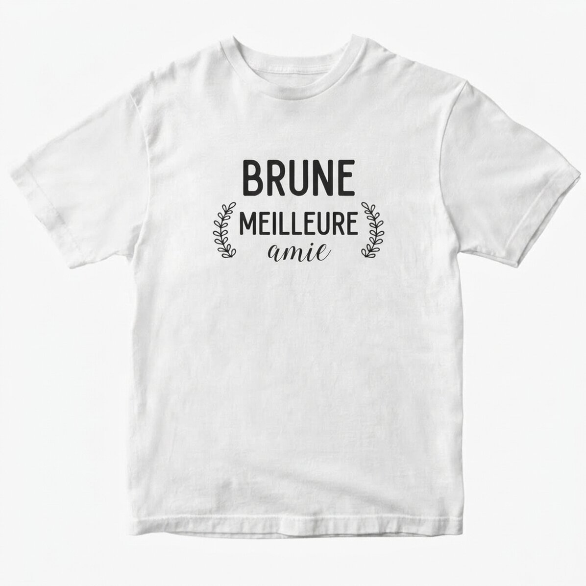 T-shirt en coton personnalisé avec un texte - Besties