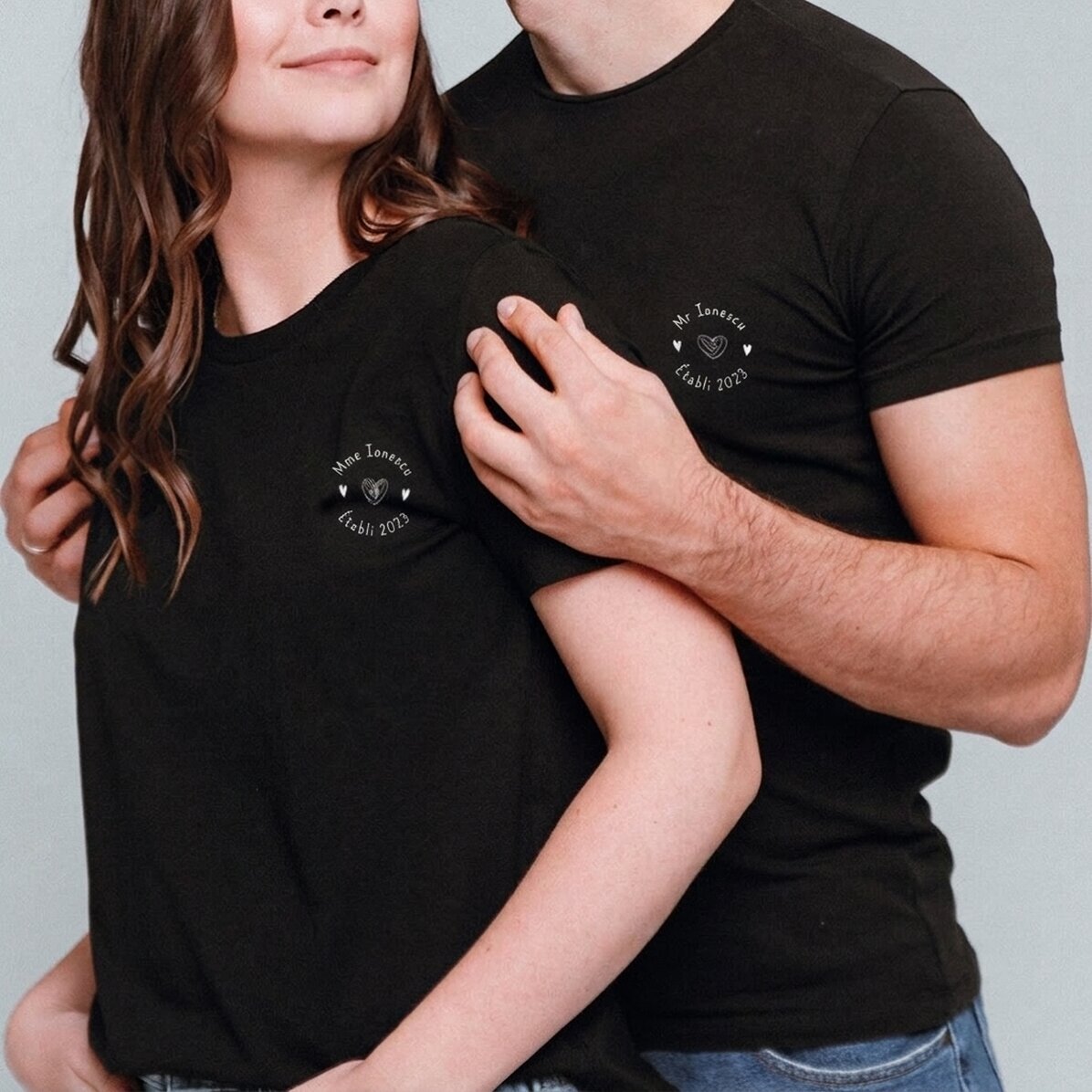 T-shirt en coton personnalisé avec un texte - Alliances