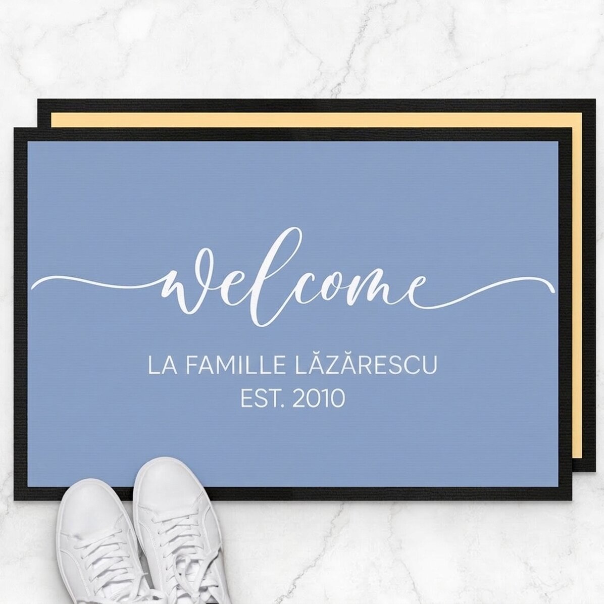 Paillasson personnalisé avec inscription - Welcome