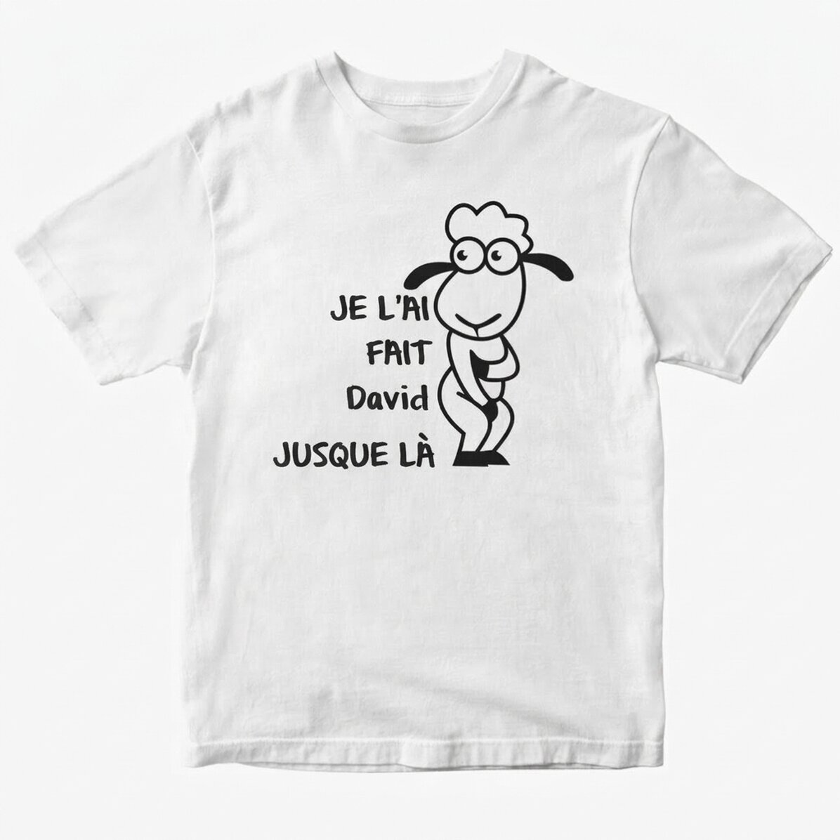 T-shirt en coton personnalisé avec inscription - « J