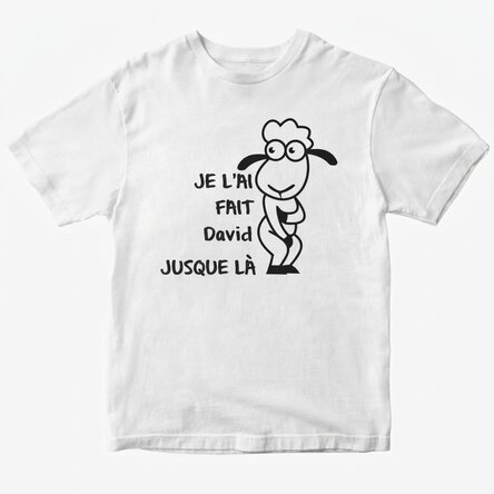 T-shirt en coton personnalisé avec inscription - « J'ai fait une bêtise »