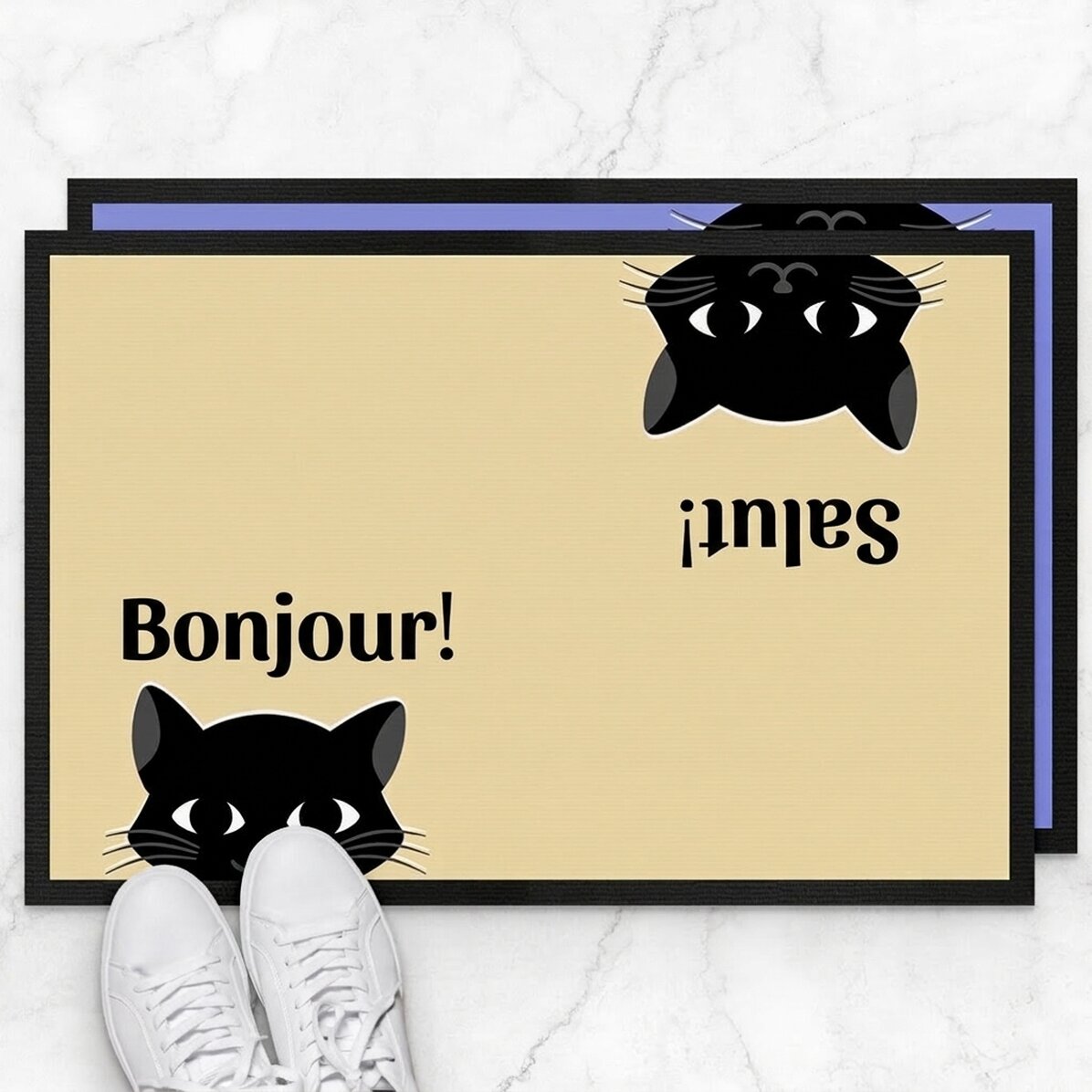 Paillasson personnalisé avec inscription - Chats