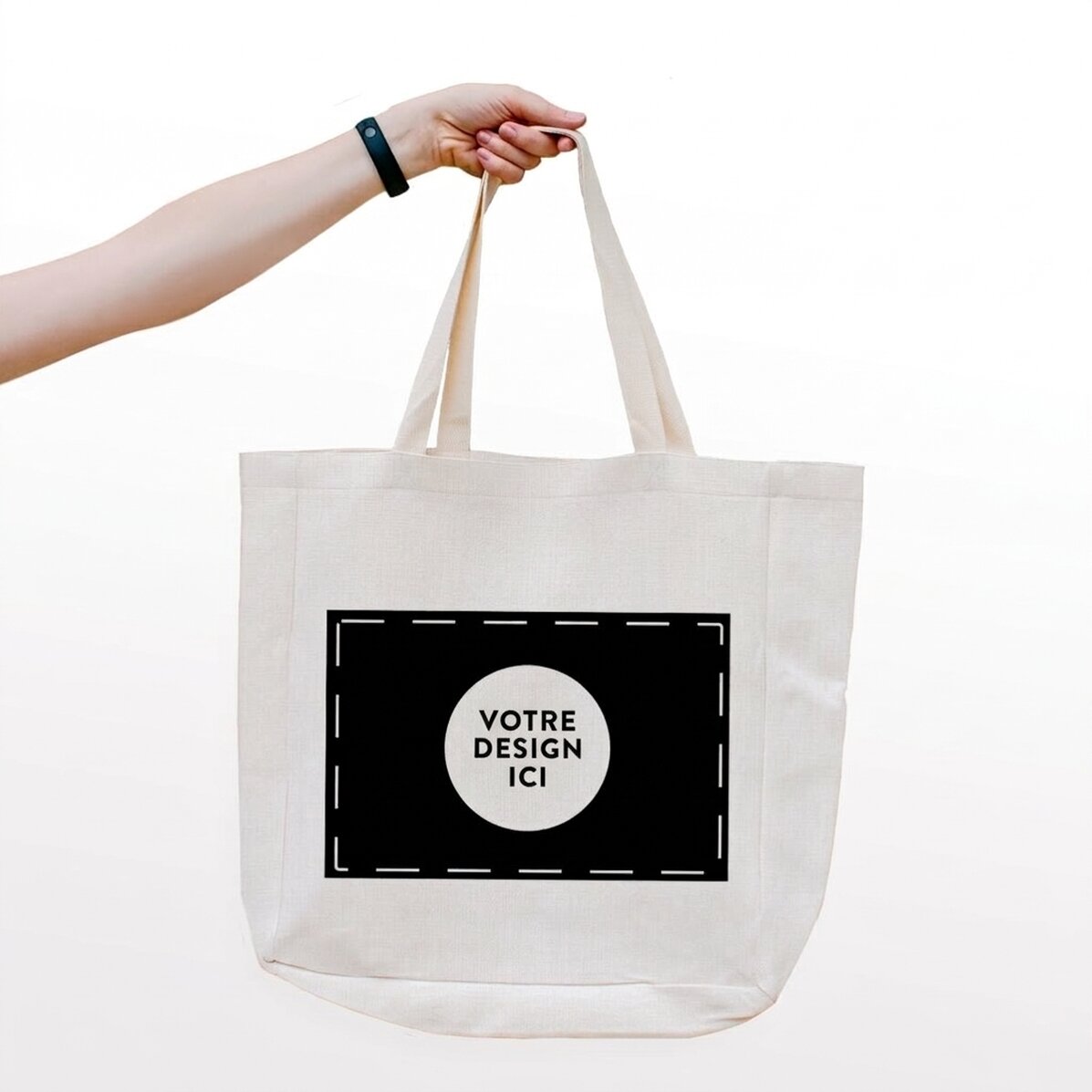 Sac de plage personnalisé avec votre motif