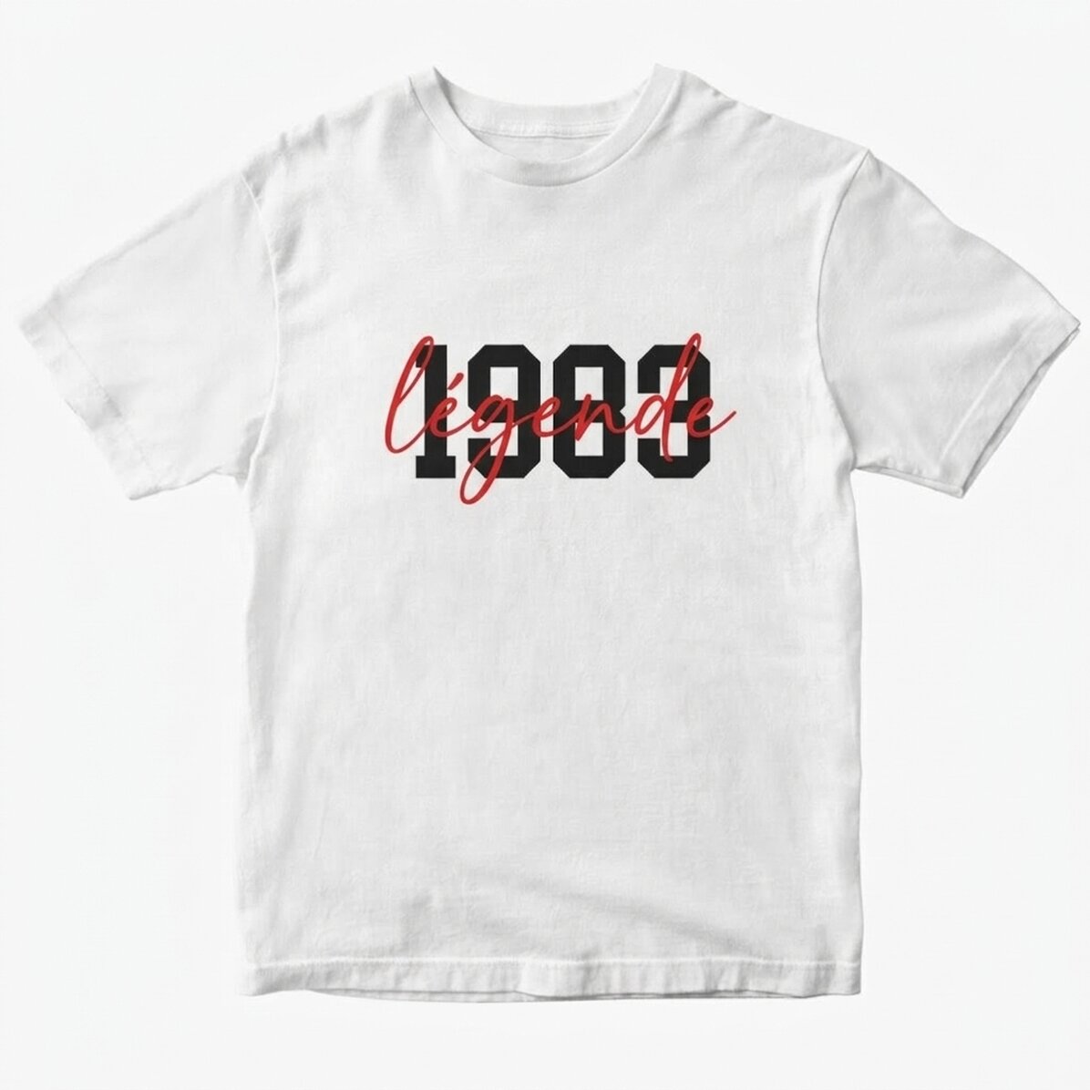 T-shirt en coton personnalisé avec un texte - Legend