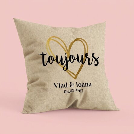 Oreiller personnalisé pour couple - always - In