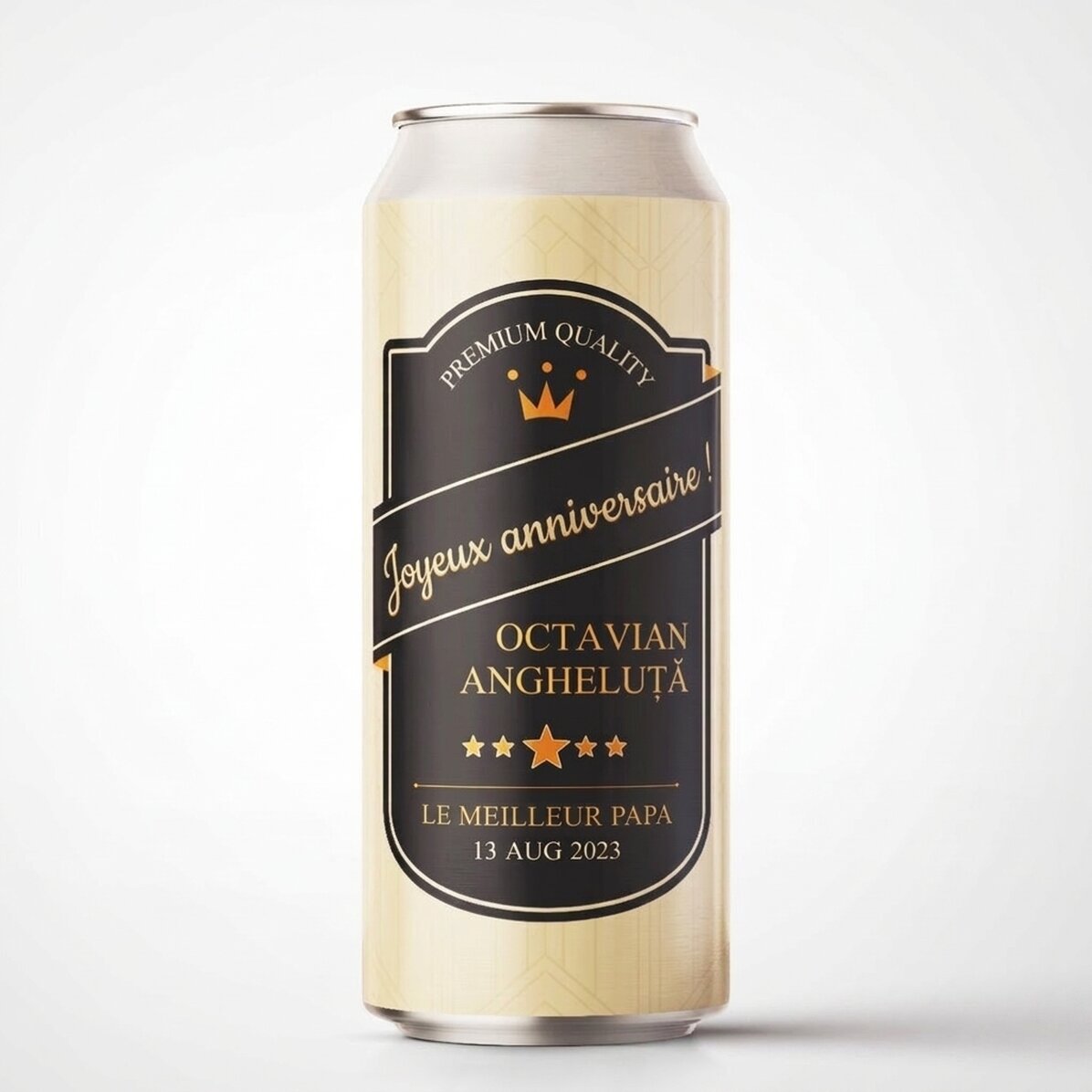Bière en canette personnalisée avec un texte - Spécialement pour toi