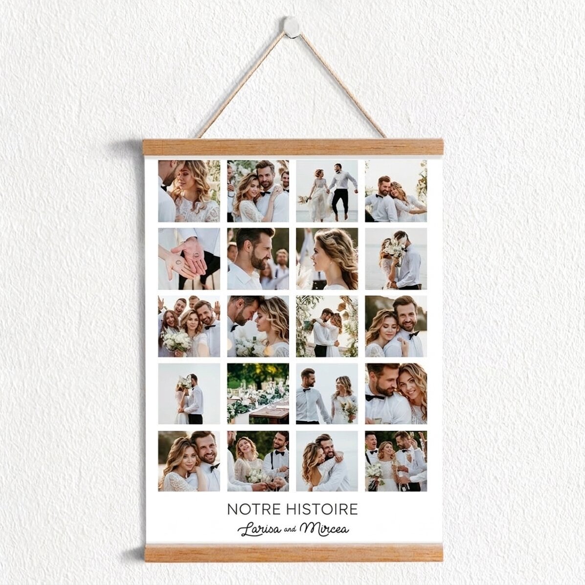 Affiche personnalisée avec 20 photos