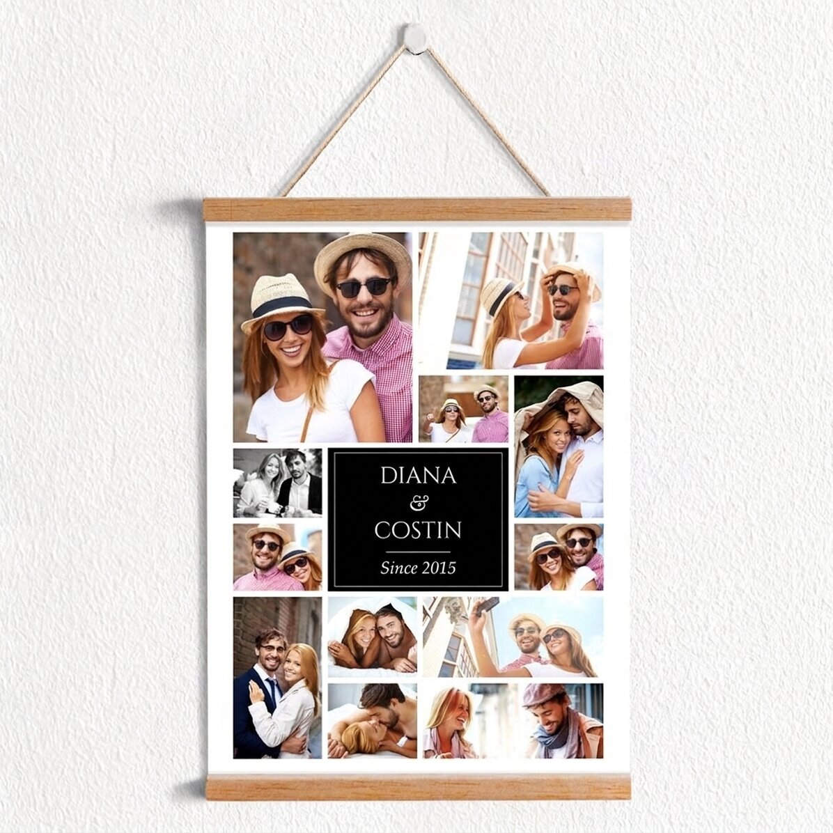 Affiche personnalisée avec 12 photos