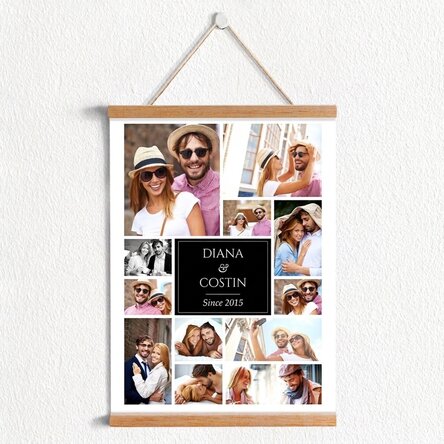 Affiche personnalisée avec 12 photos