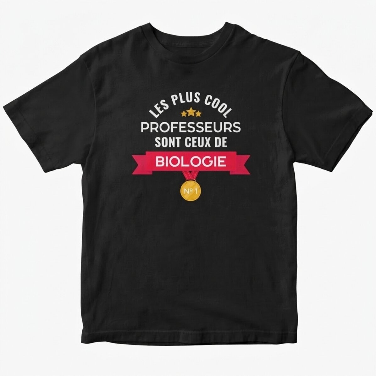 T-shirt en coton personnalisé avec un texte - Des profs sympas