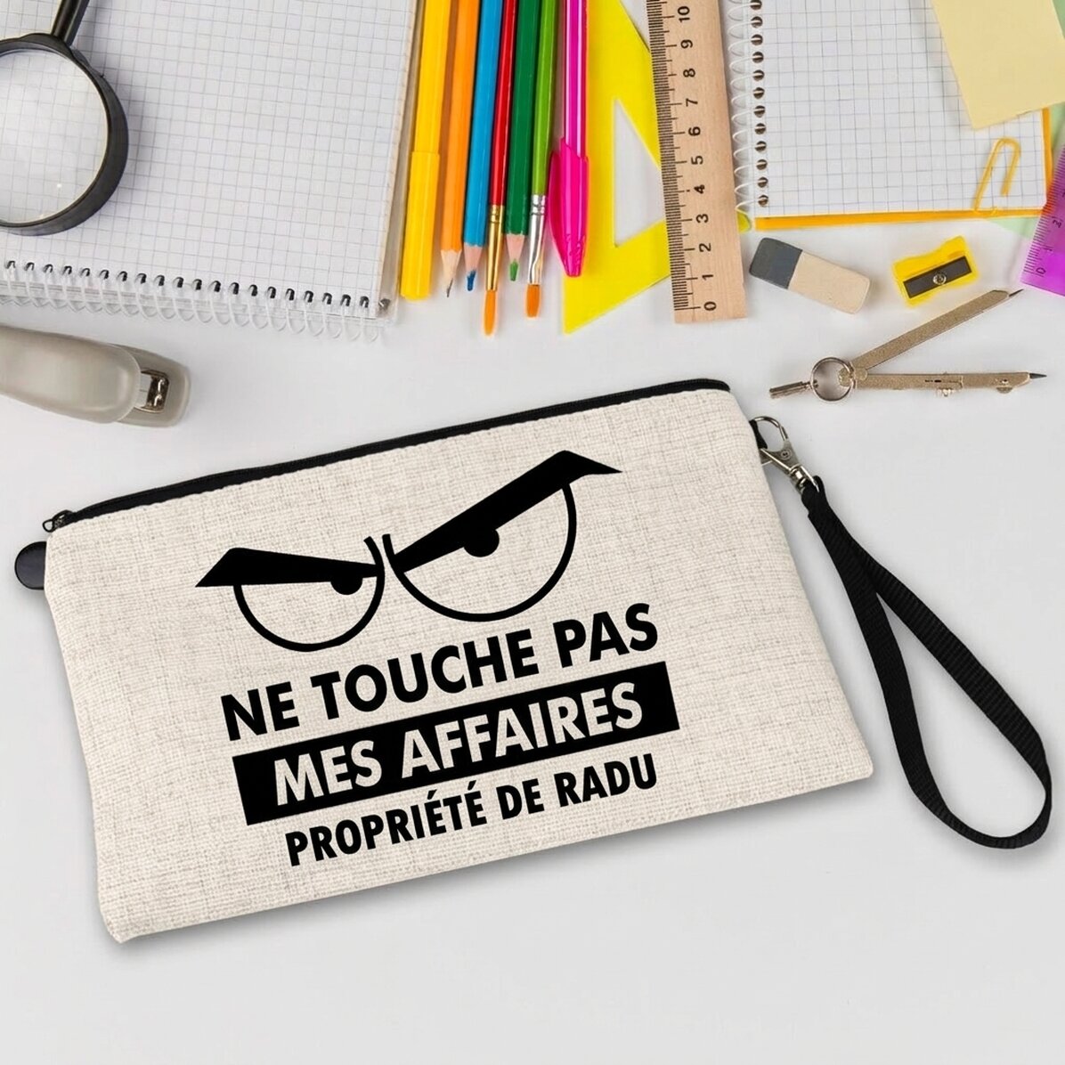 Trousse pour enfants personnalisée avec le texte « Don