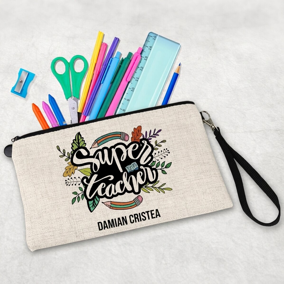 Trousse pour enfants personnalisée avec un texte - Super teacher