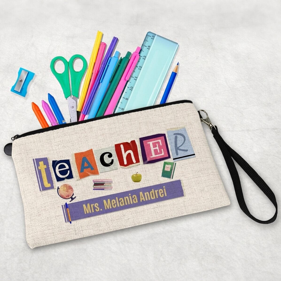 Trousse pour enfants personnalisée avec un texte - Ransom Teacher