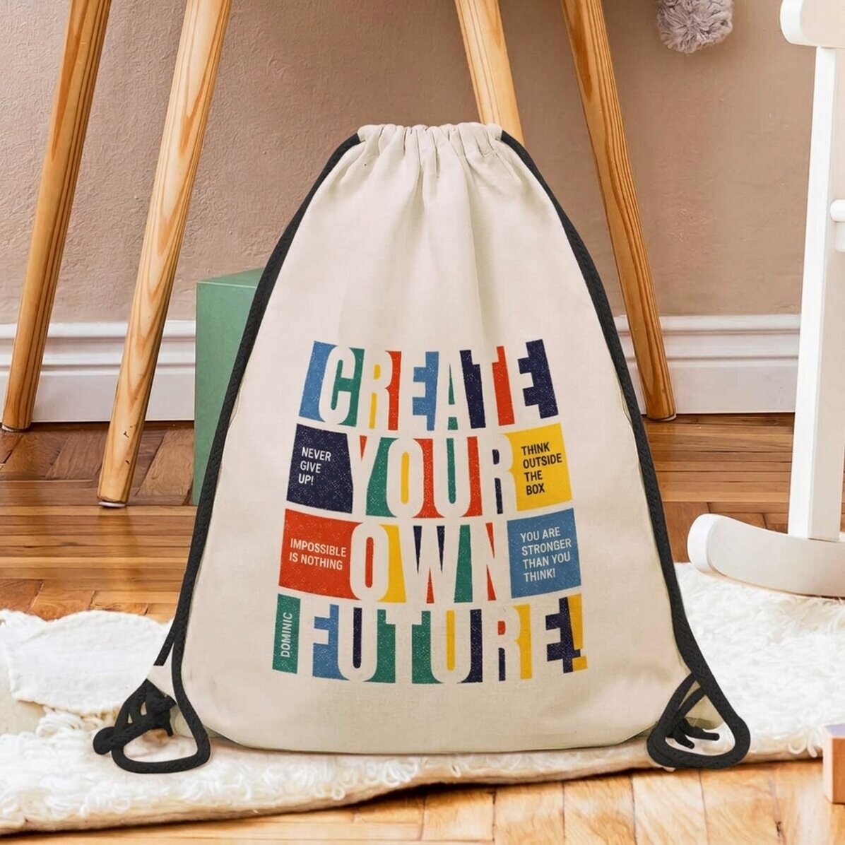Sac à dos personnalisé avec prénom - Create your future