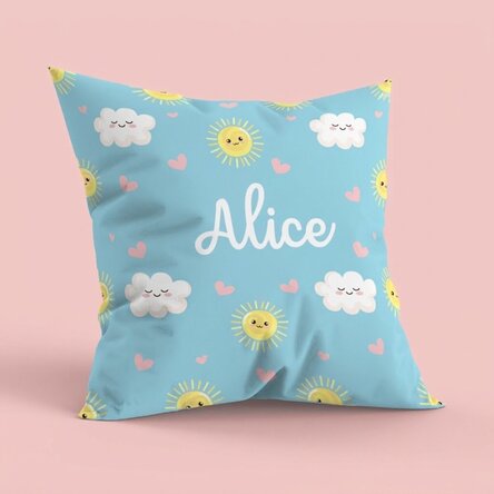 Coussin personnalisé avec prénom, grand format - Norisori