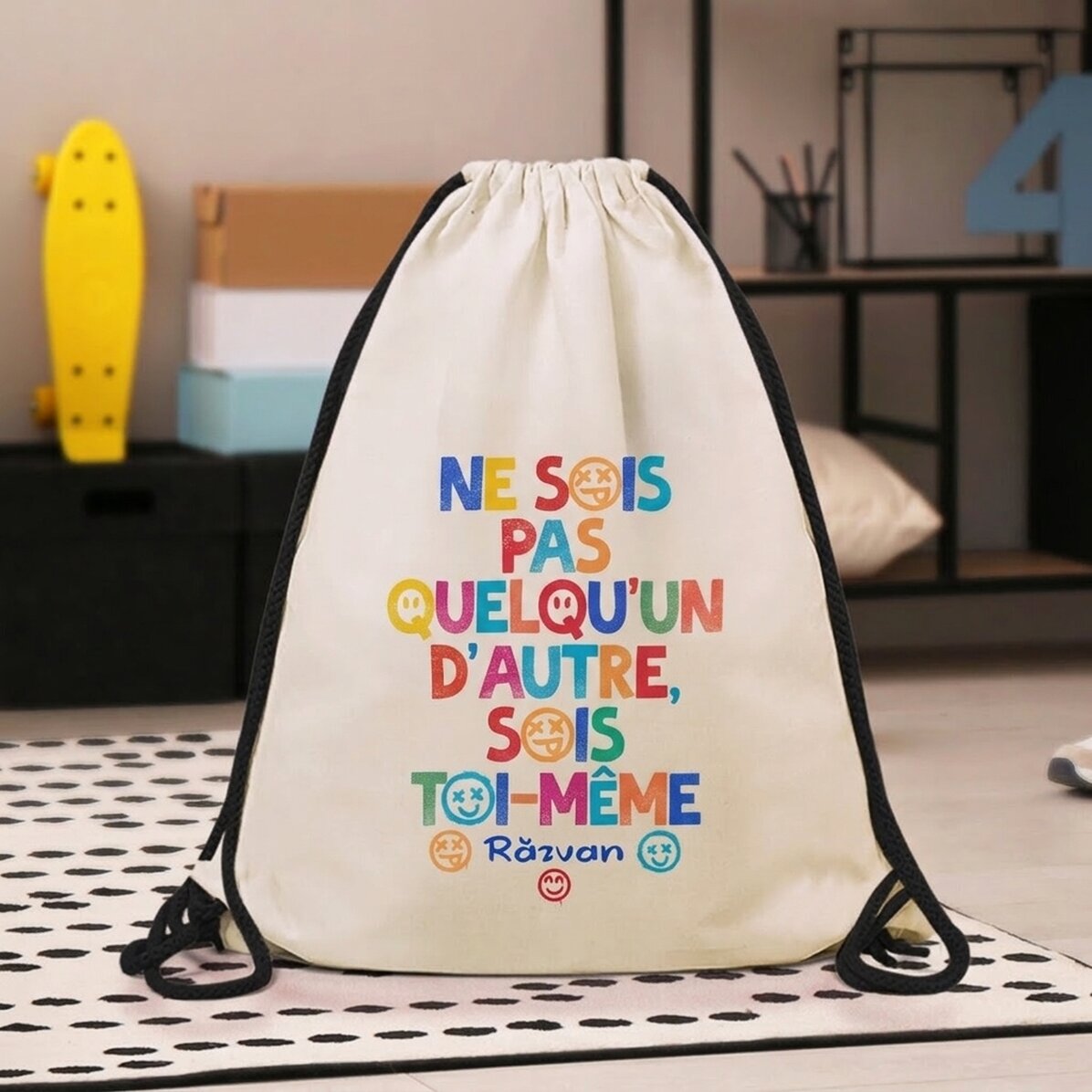 Sac à dos personnalisé avec prénom - Be yourself