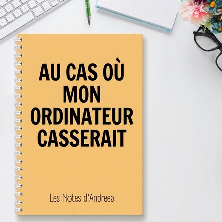 Ordinateur portable personnalisé avec inscription - Broken Laptop