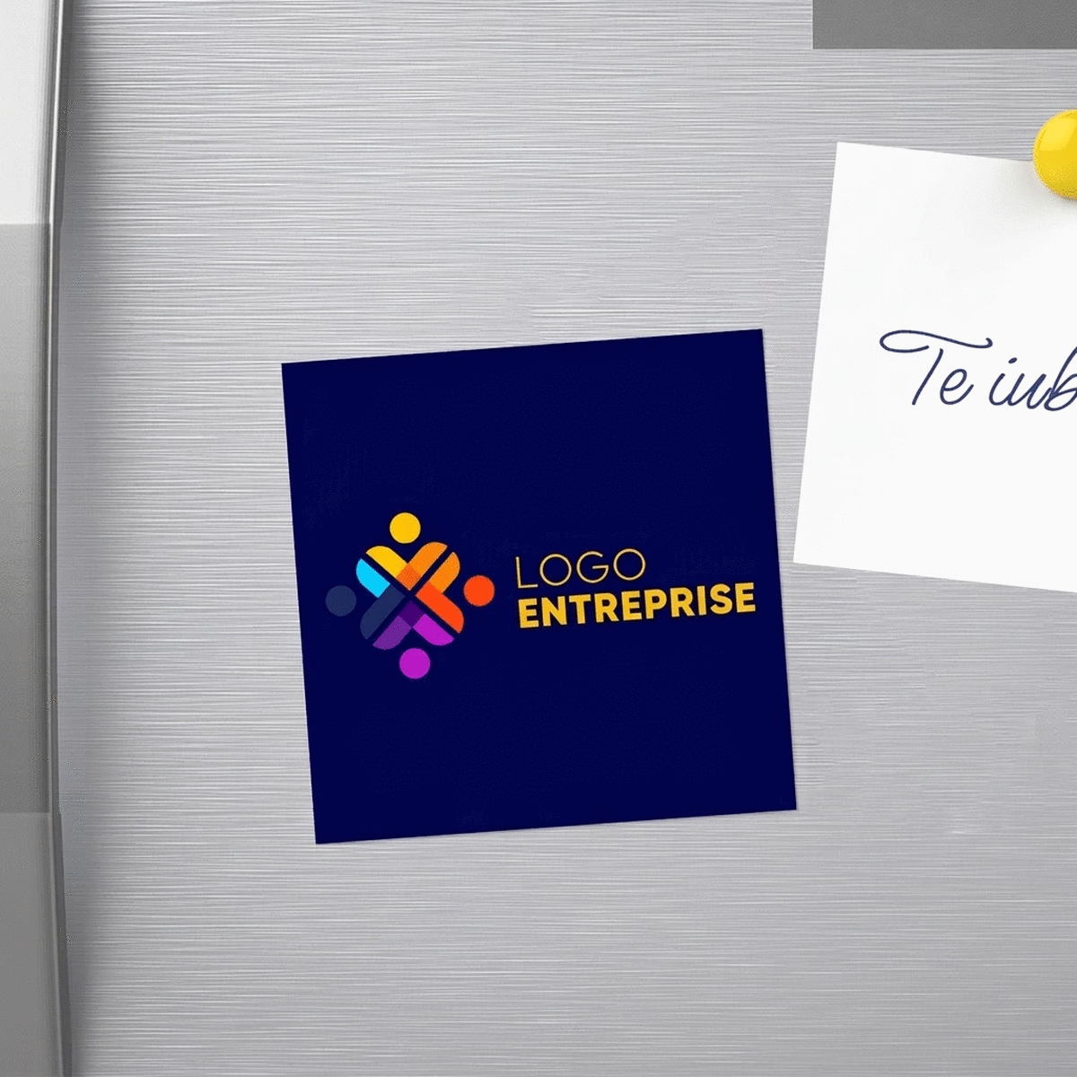 Aimant 10 x 10 personnalisé avec un logo