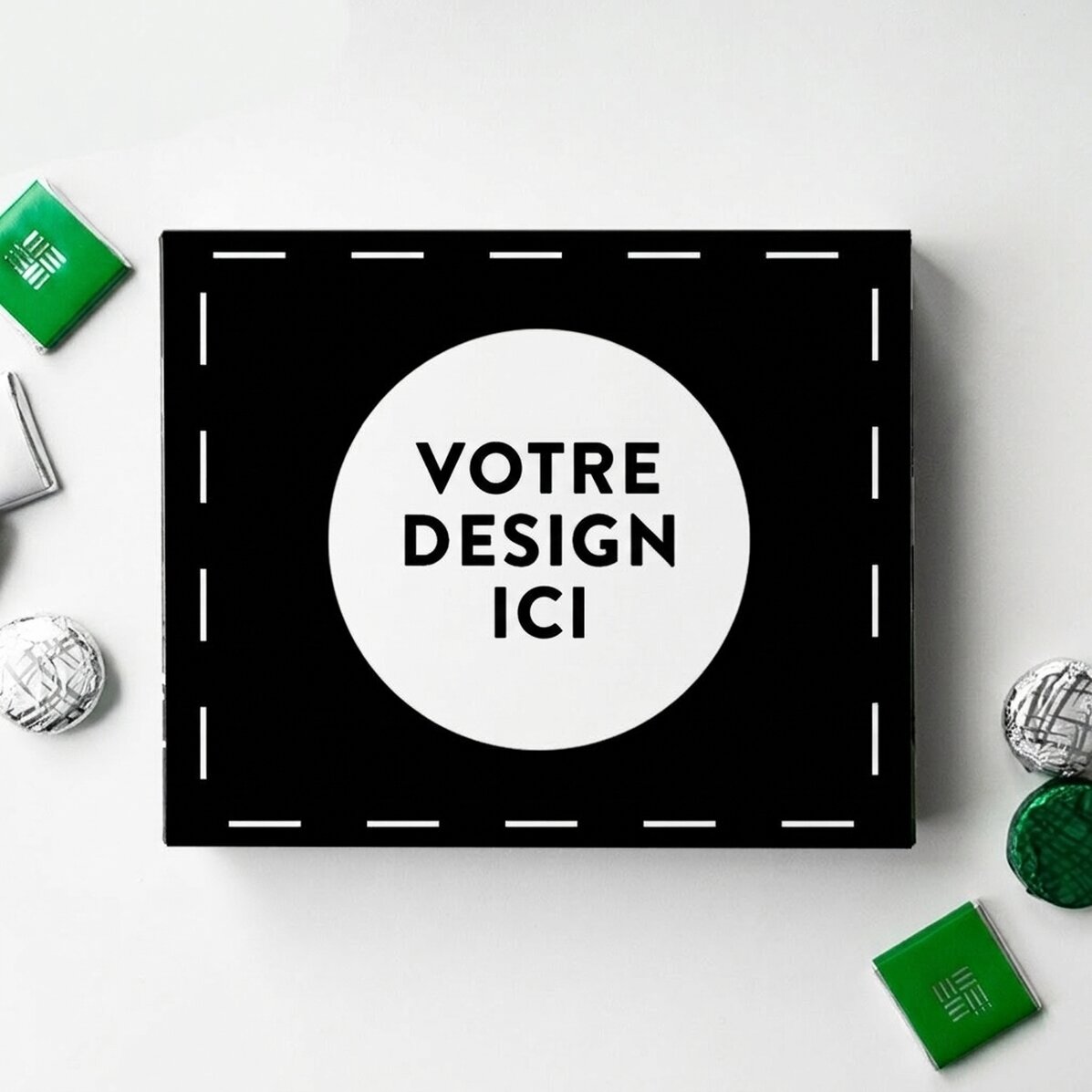 Boîte de bonbons personnalisée avec votre motif