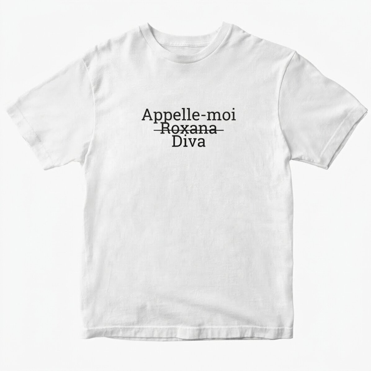 T-shirt en coton personnalisé avec le texte « Call me »