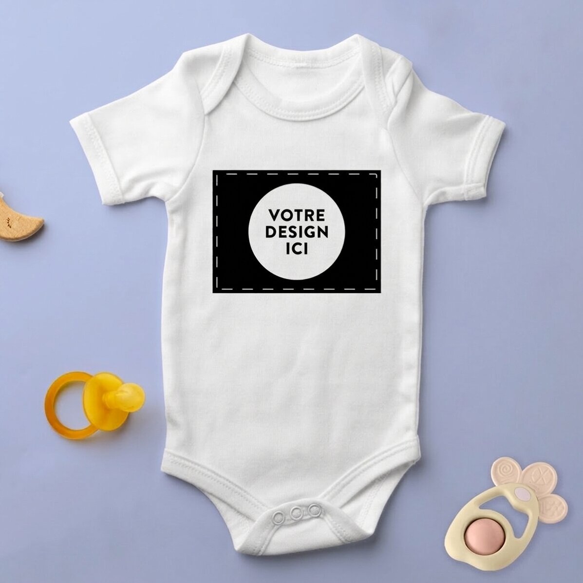 Body pour bébé personnalisé avec ton motif en format paysage