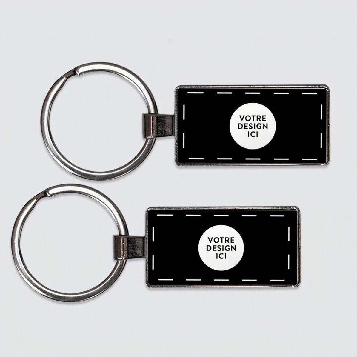 Porte-clés personnalisé avec votre illustration recto-verso