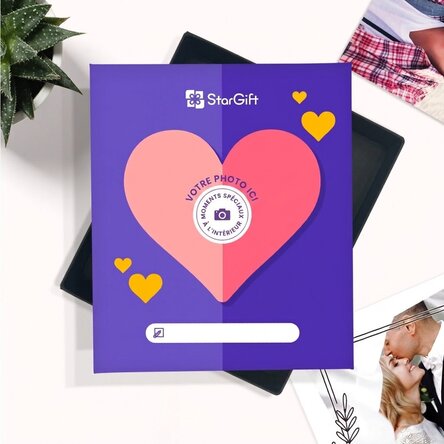 La boîte à souvenirs - 32 photos avec message - modèle premium « Love »
