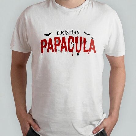 T-shirt en coton personnalisé avec un texte - Dadcula