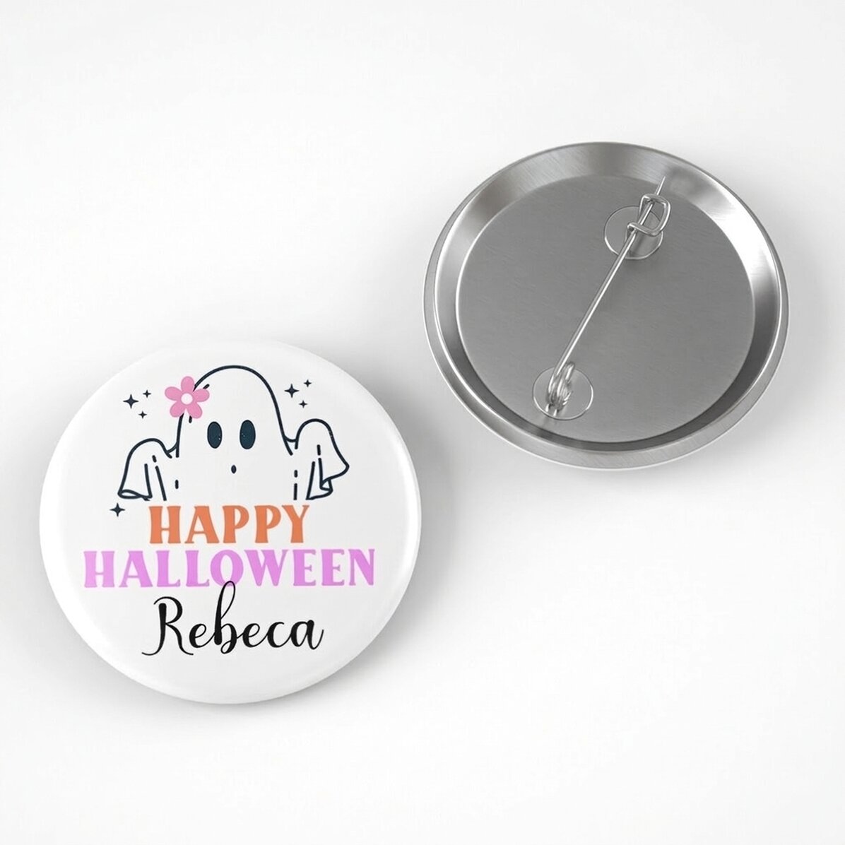 Badge personnalisé avec prénom - Mignon pour Halloween