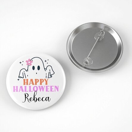 Badge personnalisé avec prénom - Mignon pour Halloween