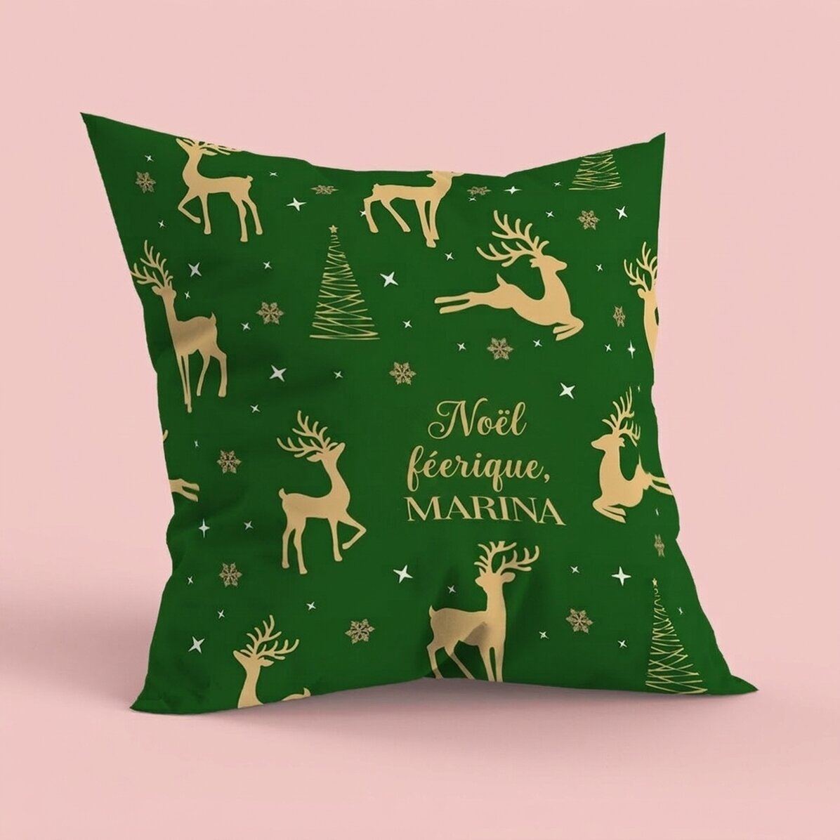 Coussin personnalisé avec message - Reni