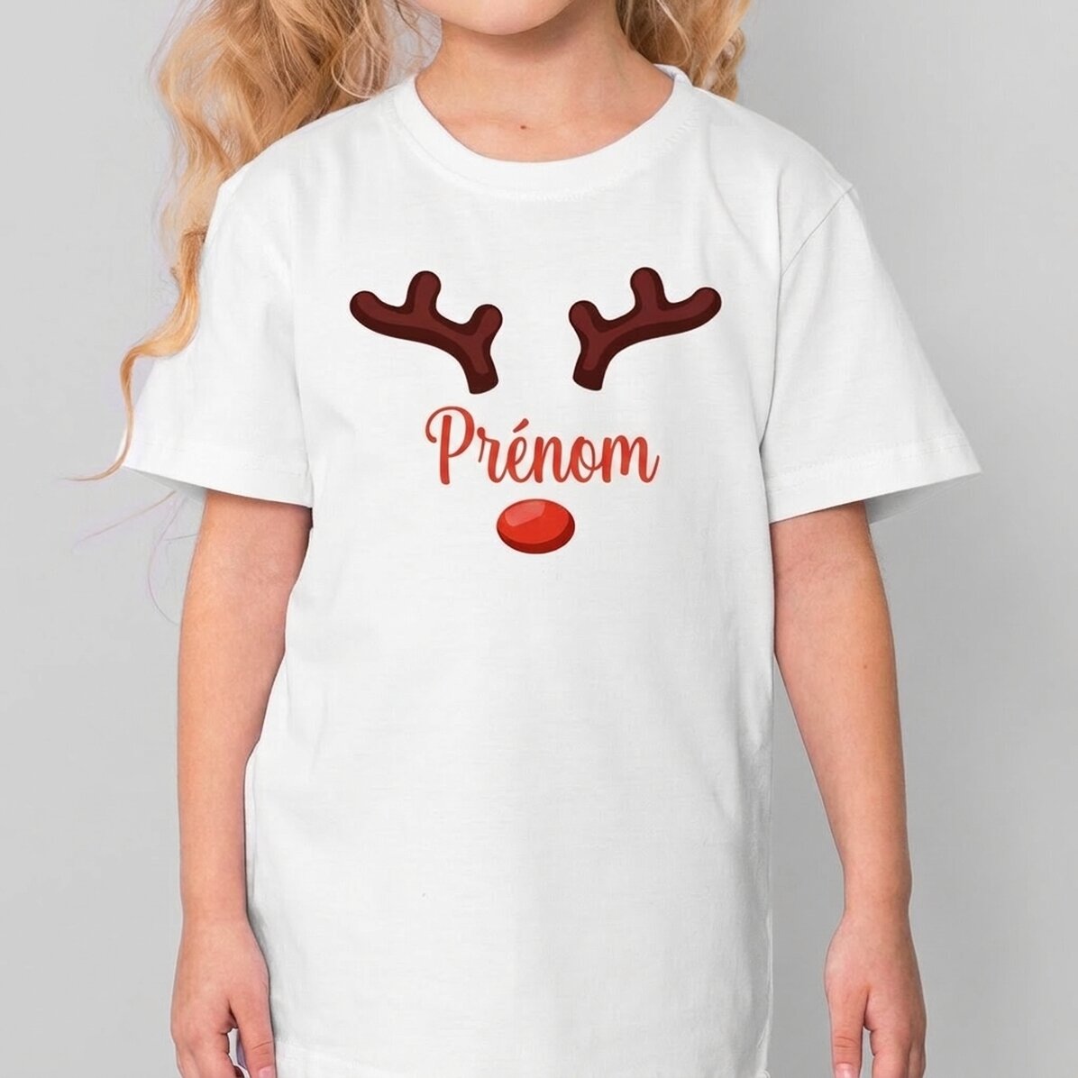 T-shirt en coton pour enfants personnalisé avec un prénom - Ren