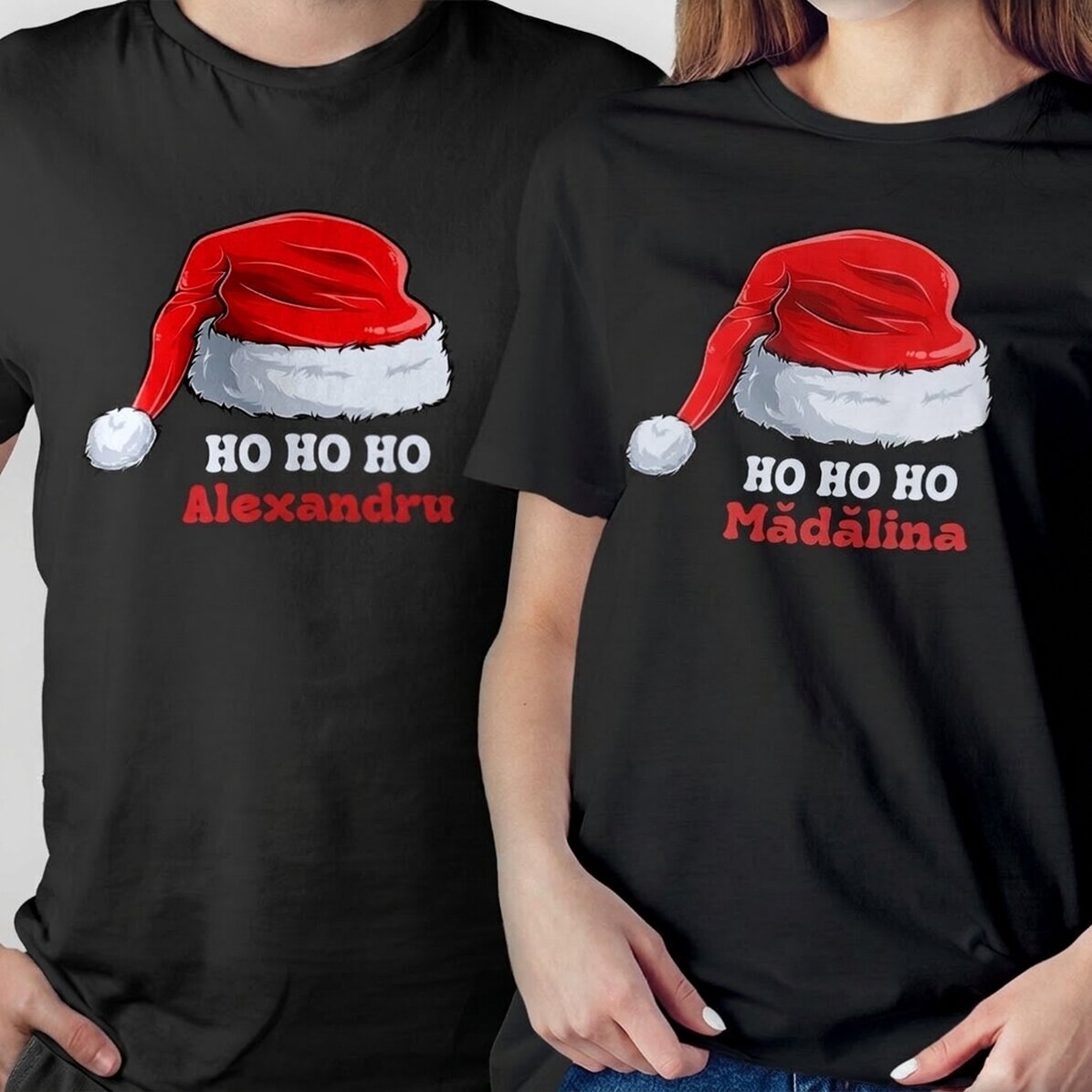 T-shirt en coton personnalisé avec un texte - Noël