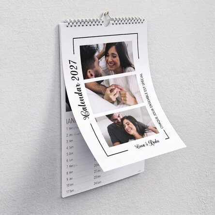 Calendrier personnalisé avec photos et message - Moments spéciaux