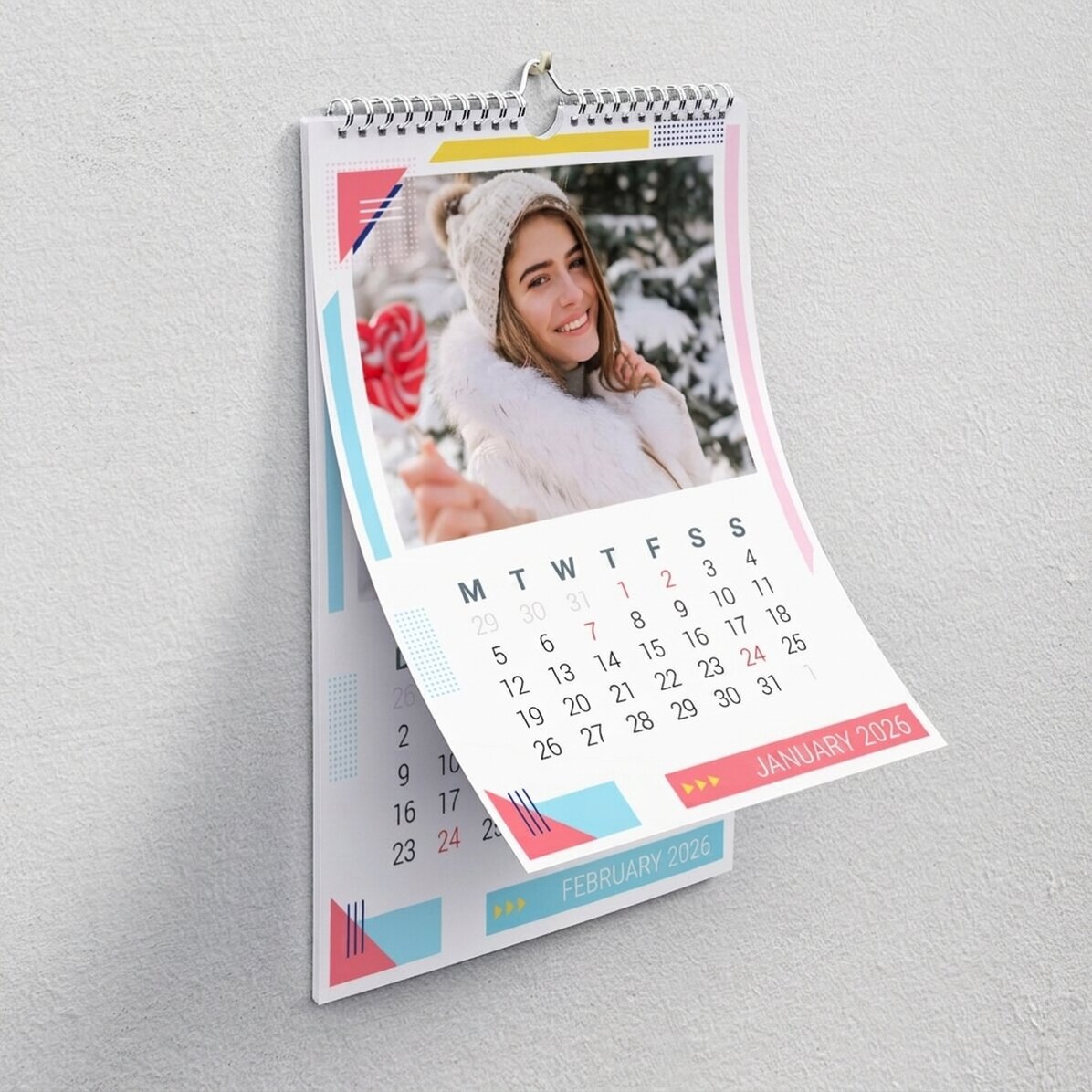 Calendrier personnalisé avec photos - Multicolore