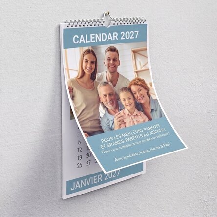 Calendrier personnalisé avec des photos pour vos proches