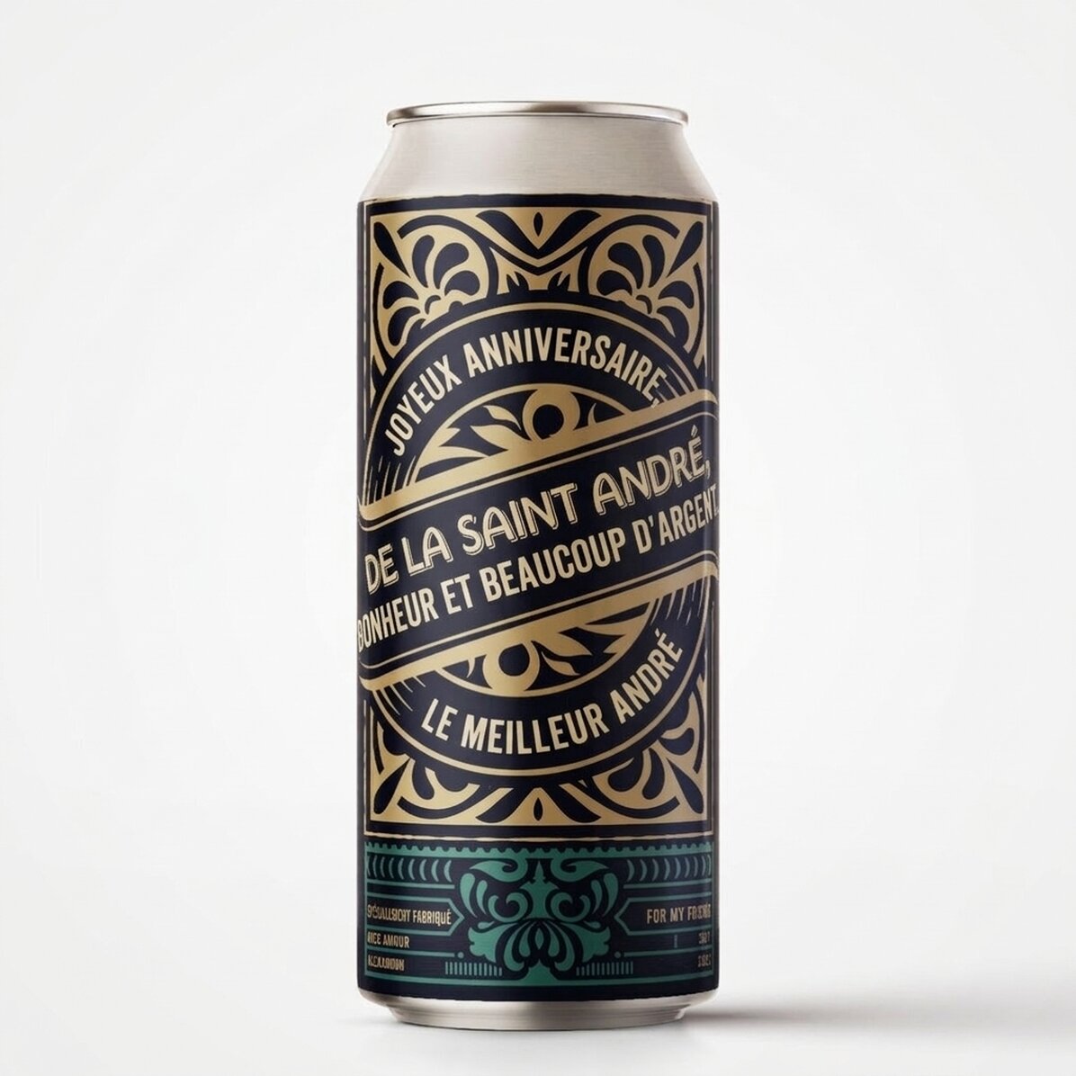 Bière en canette personnalisée avec un texte - For The Best