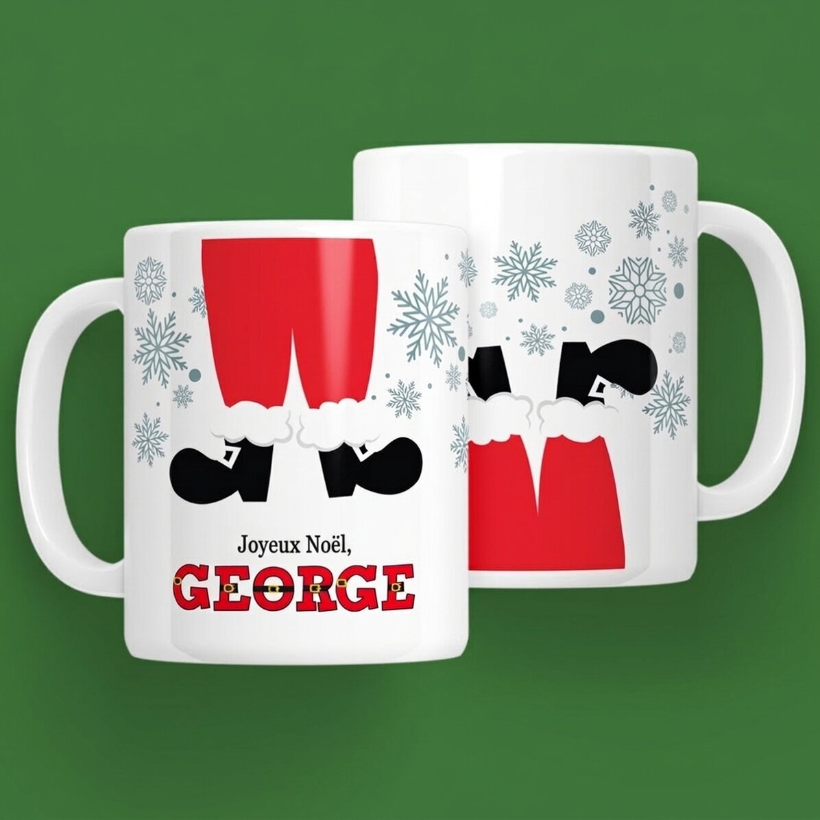 Tasse personnalisée avec message - Père Noël